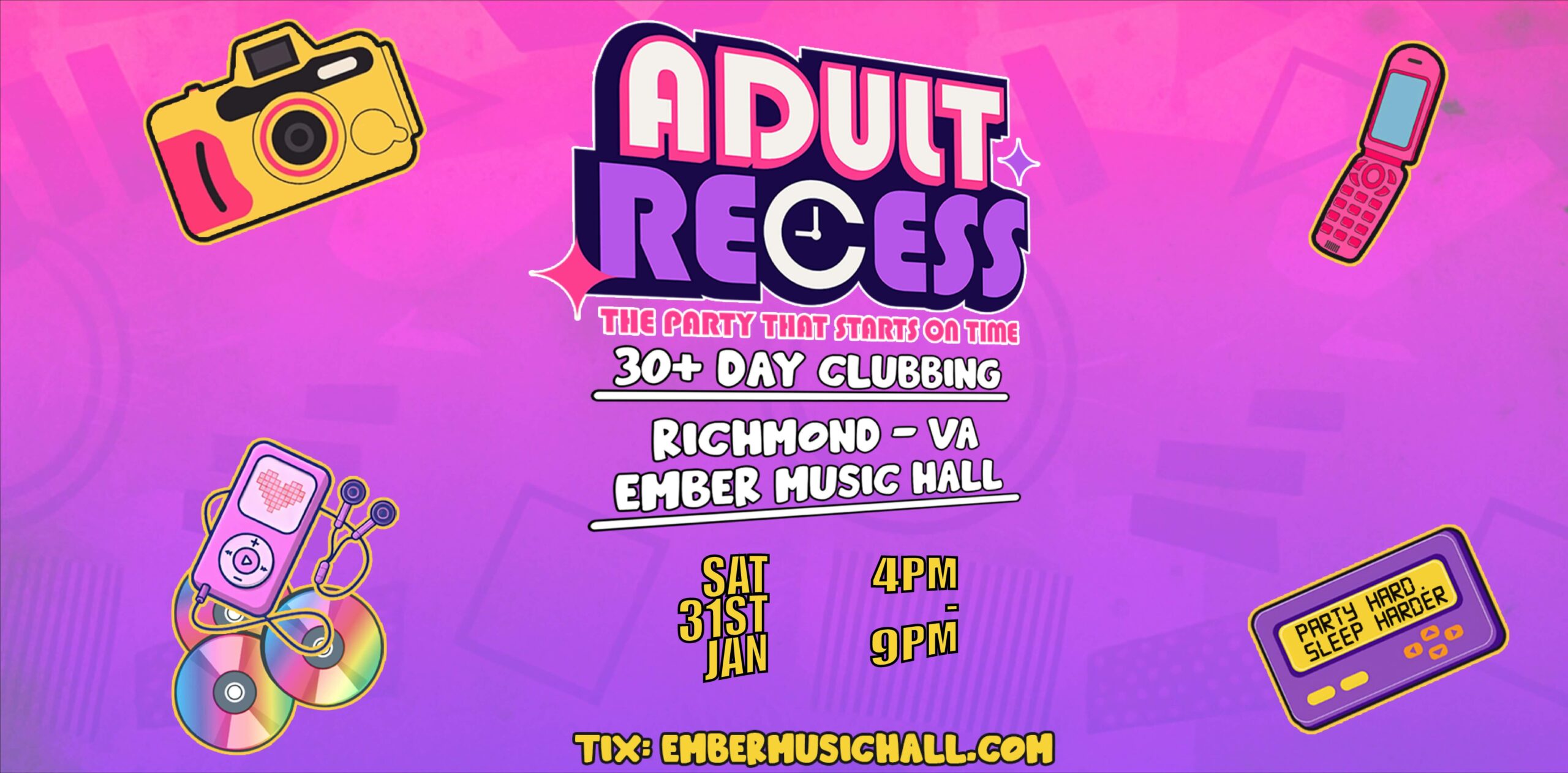 Adult Recess – 30+ Day Clubbing!