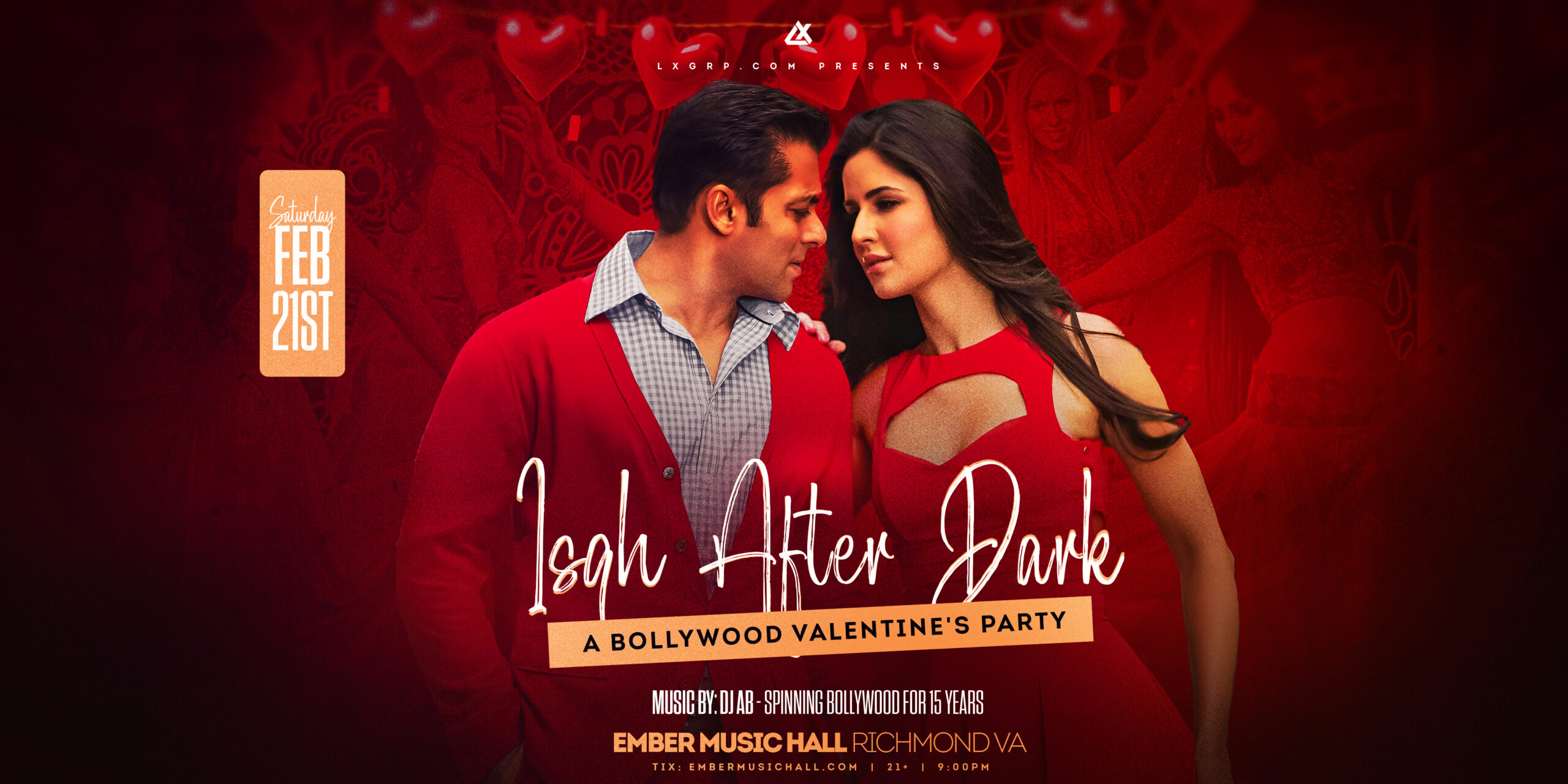 Ishq After Dark: A Bollywood Valentine’s Party