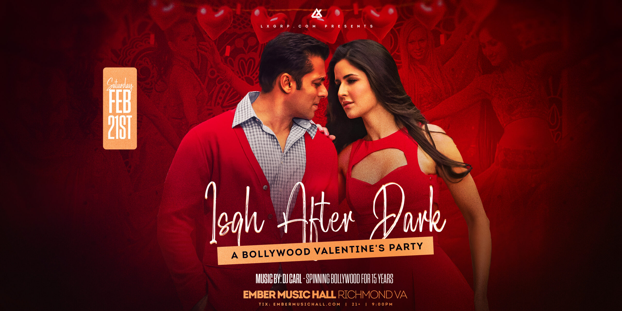 Ishq After Dark: A Bollywood Valentine’s Party