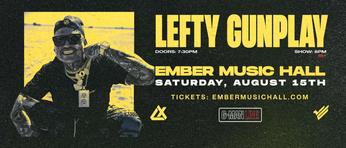 Hoodlum × LEFTY ART WORKS フッドラム Lefty Gunplay | Ember Music Hall Richmond VA