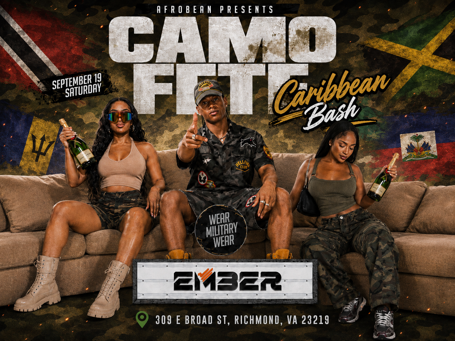 Caribbean Night: Afrobean presents Camo Fete